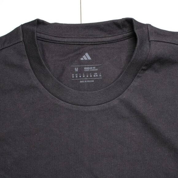 Adidas Mens Medium Lounge Pizza Graphic T-Shirt π Black 100% Cotton Casual Tee - Picture 3 of 9